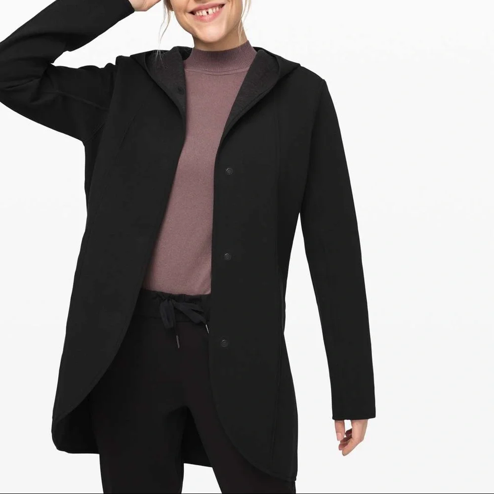 Lululemon Urban Horizons Jacket Heathered Core Black / Black - Picture 2 of 7